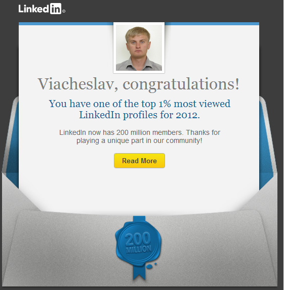 Viacheslav One of the most viewed profiles on LinkedIn